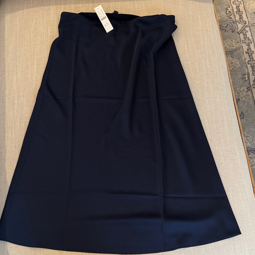 Jcrew navy silk Women's Skirt